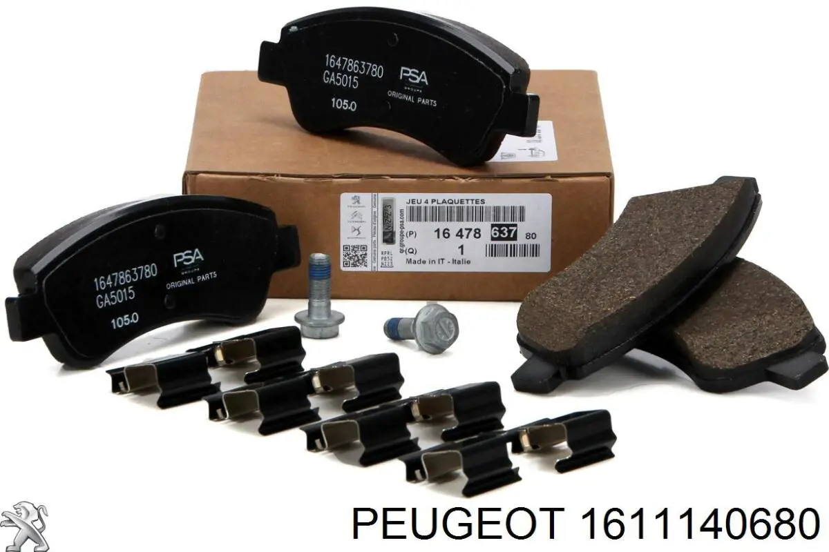 1611140680 Peugeot/Citroen Передні гальмівні колодки