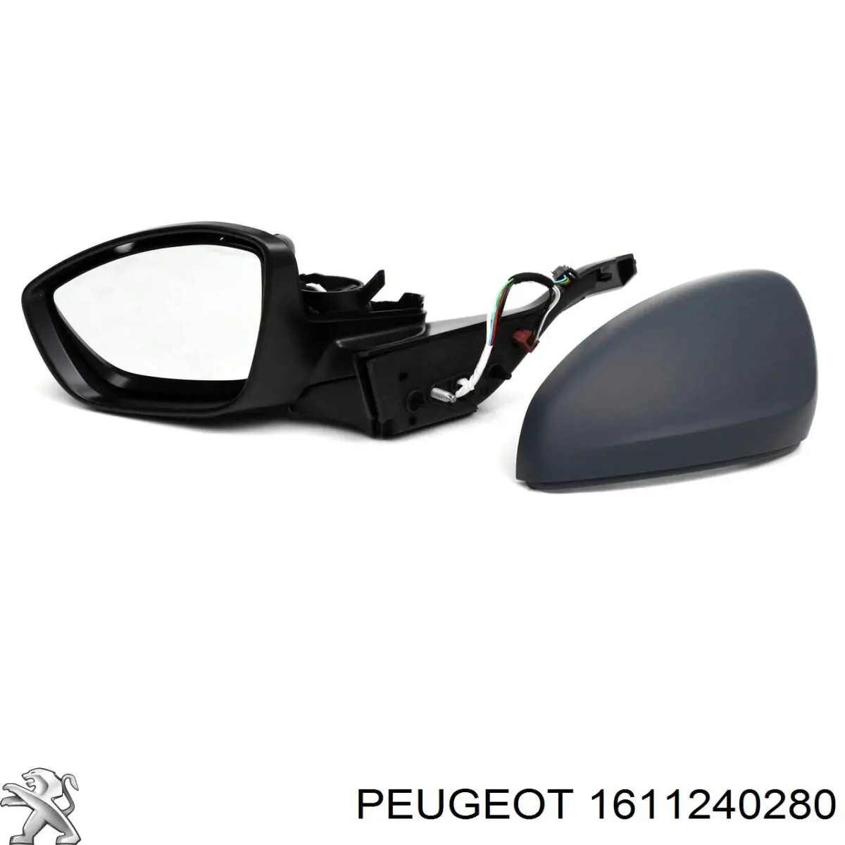1611240280 Peugeot/Citroen Дзеркало заднього виду, ліве