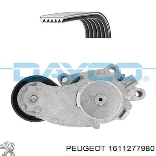 1611277980 Peugeot/Citroen Ремінь приводний, агрегатів, комплект