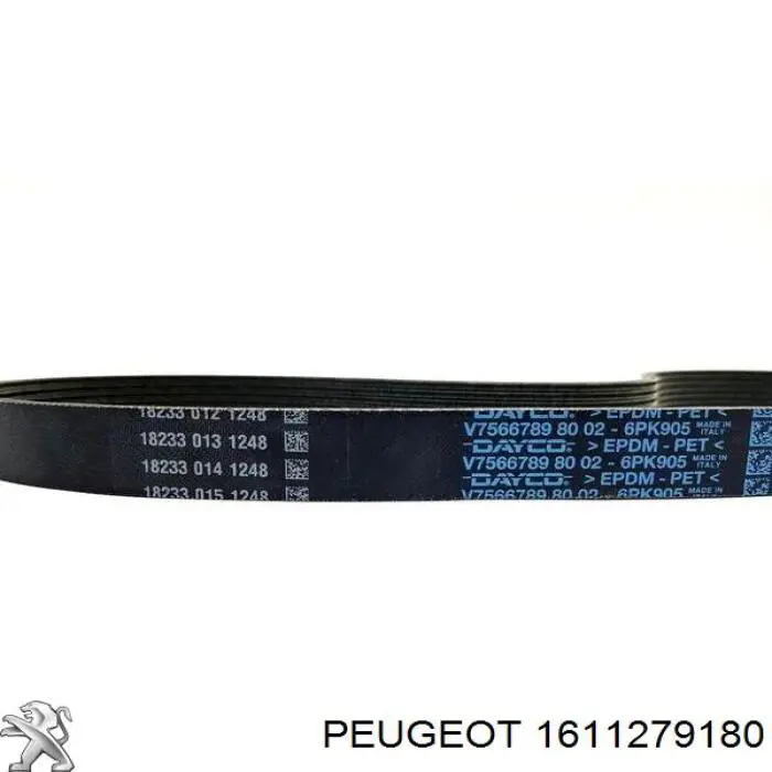 1611279180 Peugeot/Citroen Ремінь приводний, агрегатів, комплект