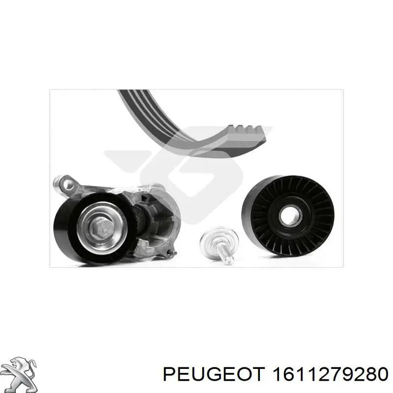 1611279280 Peugeot/Citroen ремінь приводний, агрегатів, комплект