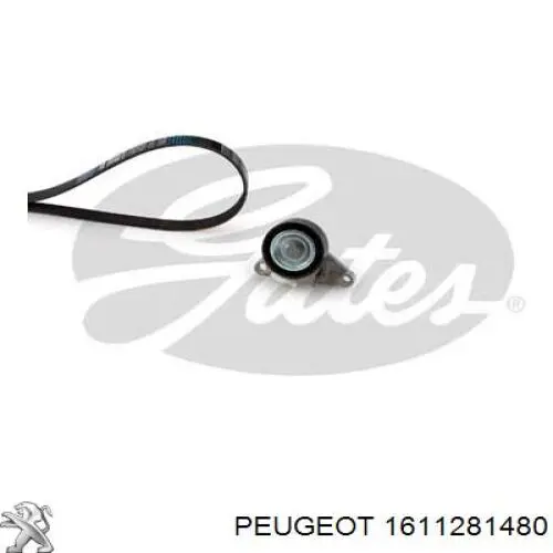1611281480 Peugeot/Citroen ремінь приводний, агрегатів, комплект