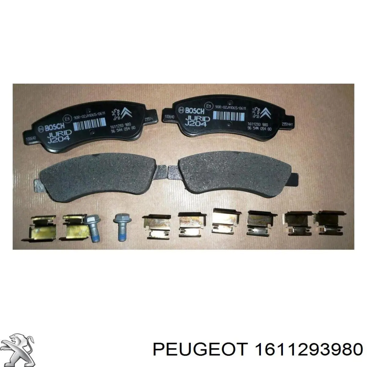 1611293980 Peugeot/Citroen колодки гальмівні передні, дискові