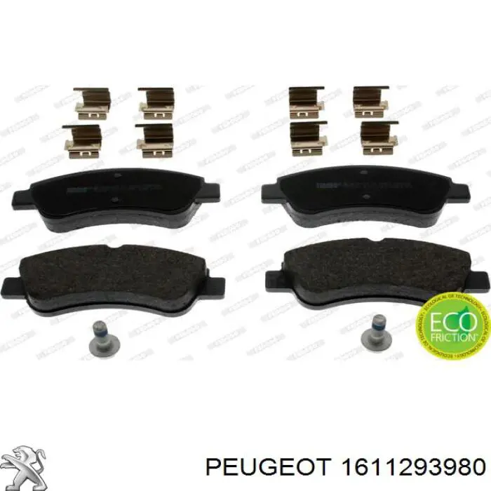 Гальмівні колодки Peugeot/Citroen 1611293980 ціна, від 20.07 USD
