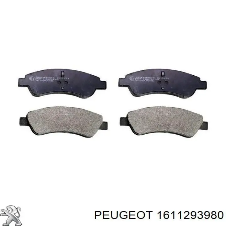 Передні тормозні колодки 1611293980 Peugeot/Citroen