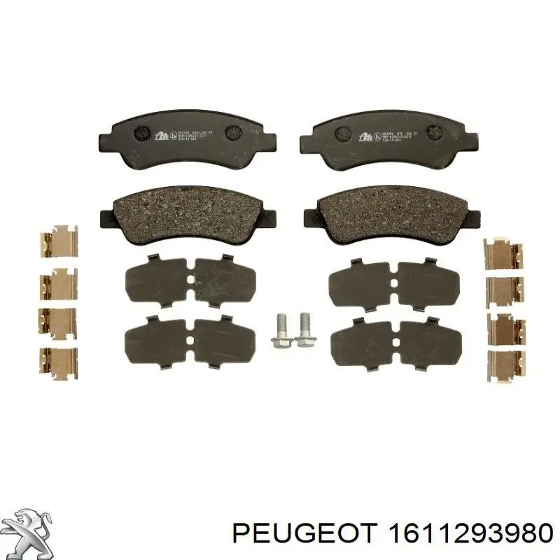 Тормозні колодки Peugeot/Citroen 1611293980