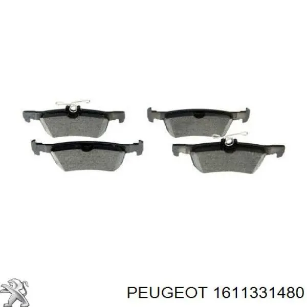 Купити 1611331480 Peugeot/Citroen Задні колодки