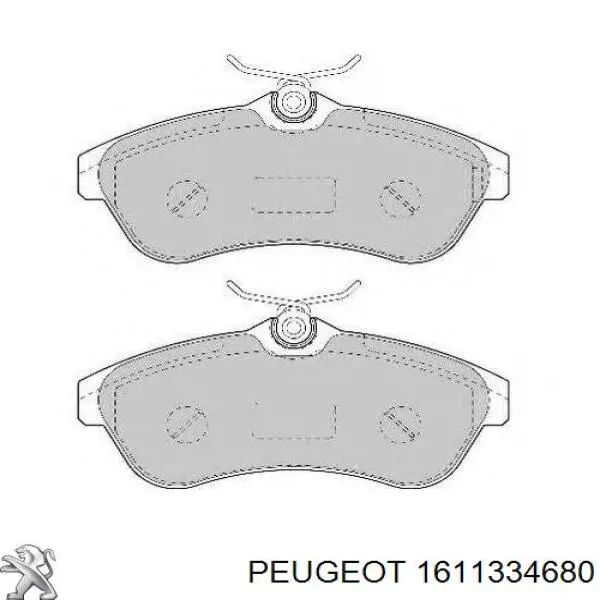 Купити 1611334680 Peugeot/Citroen Колодки гальмівні передні, дискові