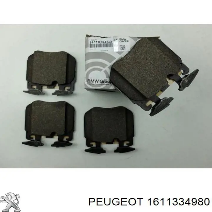 Передні тормозні колодки 1611334980 Peugeot/Citroen
