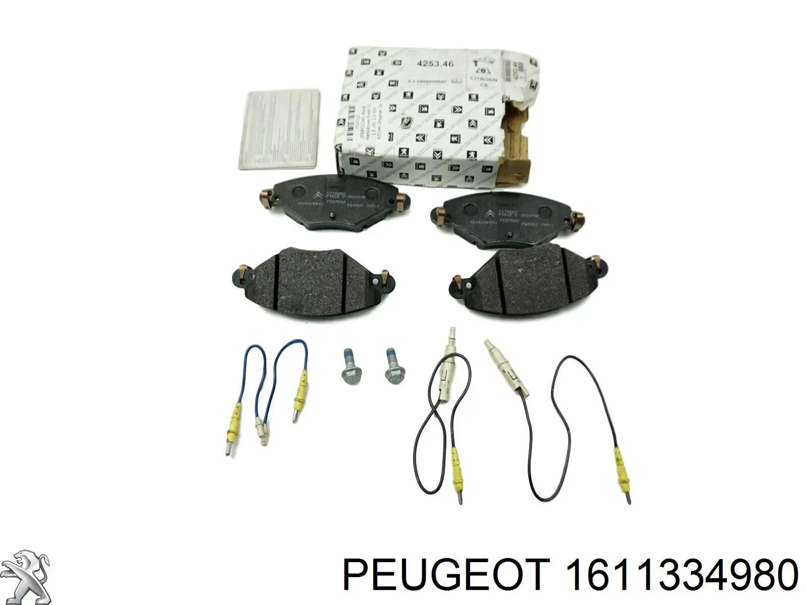 Купити 1611334980 Peugeot/Citroen Колодки гальмівні передні, дискові