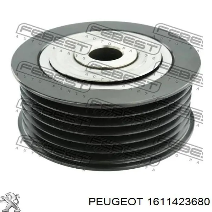 1611423680 Peugeot/Citroen Ролик приводного ременя, паразитний