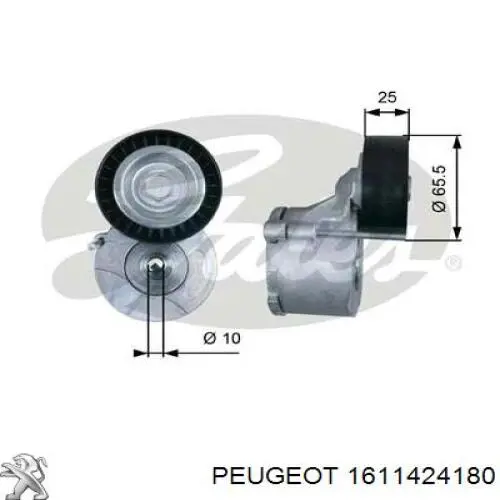 1611424180 Peugeot/Citroen натягувач приводного ременя
