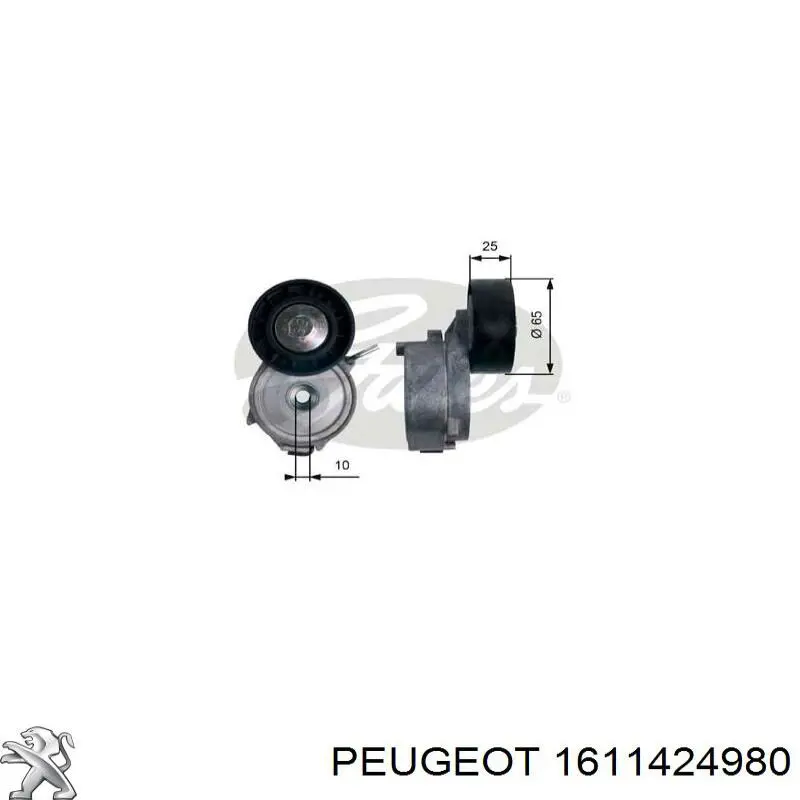 Натягувач приводного ременя Peugeot/Citroen 1611424980 ціна, від 47.57 USD