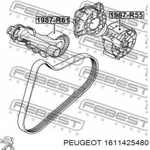 Купити 1611425480 Peugeot/Citroen Натягувач приводного ременя