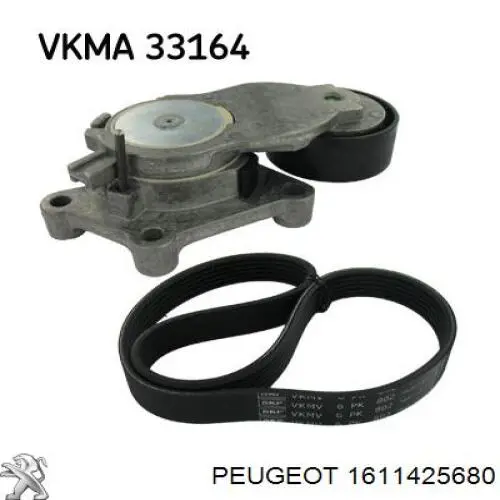 Натягувач приводного ременя Peugeot/Citroen 1611425680 ціна, від 42.83 USD