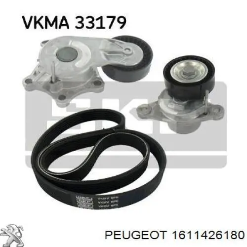 Купити 1611426180 Peugeot/Citroen Натягувач приводного ременя