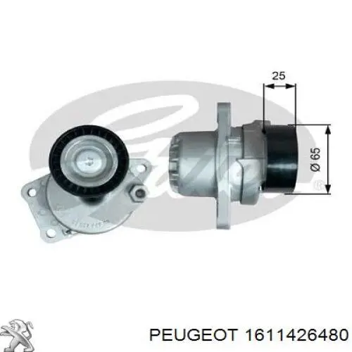 Натяжний ролик 1611426480 Peugeot/Citroen
