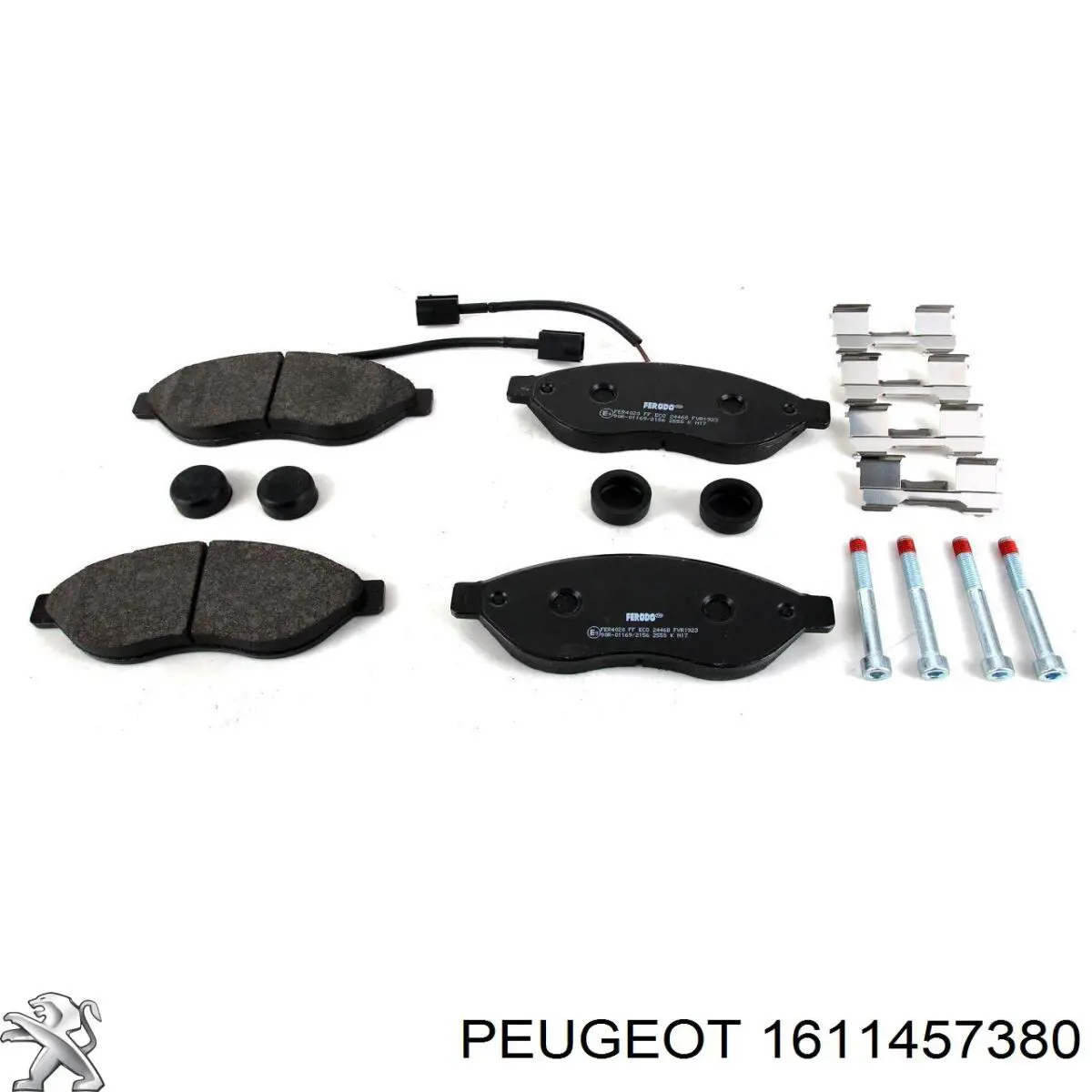 Передні тормозні колодки 1611457380 Peugeot/Citroen