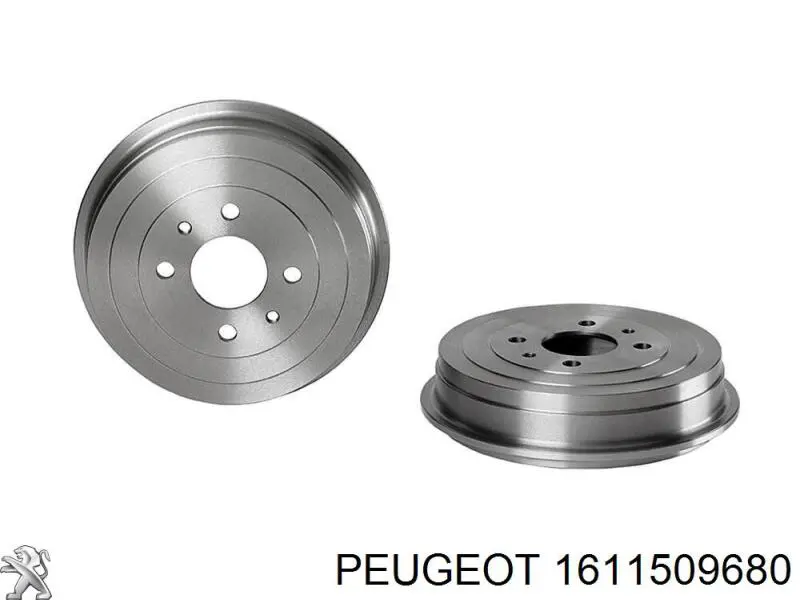 Купити 1611509680 Peugeot/Citroen Барабан гальмівний задній