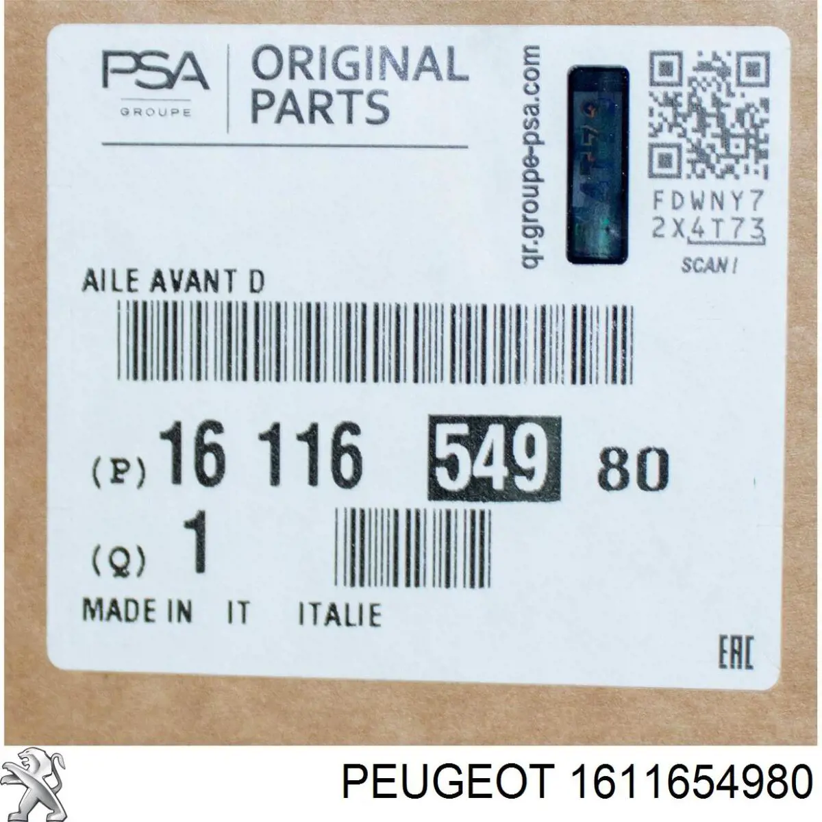 1374375080 Peugeot/Citroen крило переднє праве