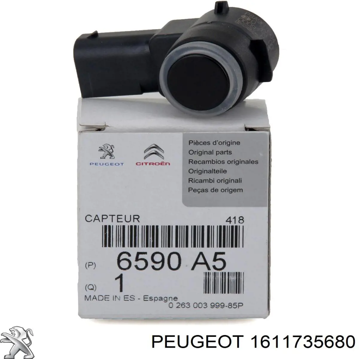 Датчик сигналізації паркування (парктронік), задній 1611735680 Peugeot/Citroen