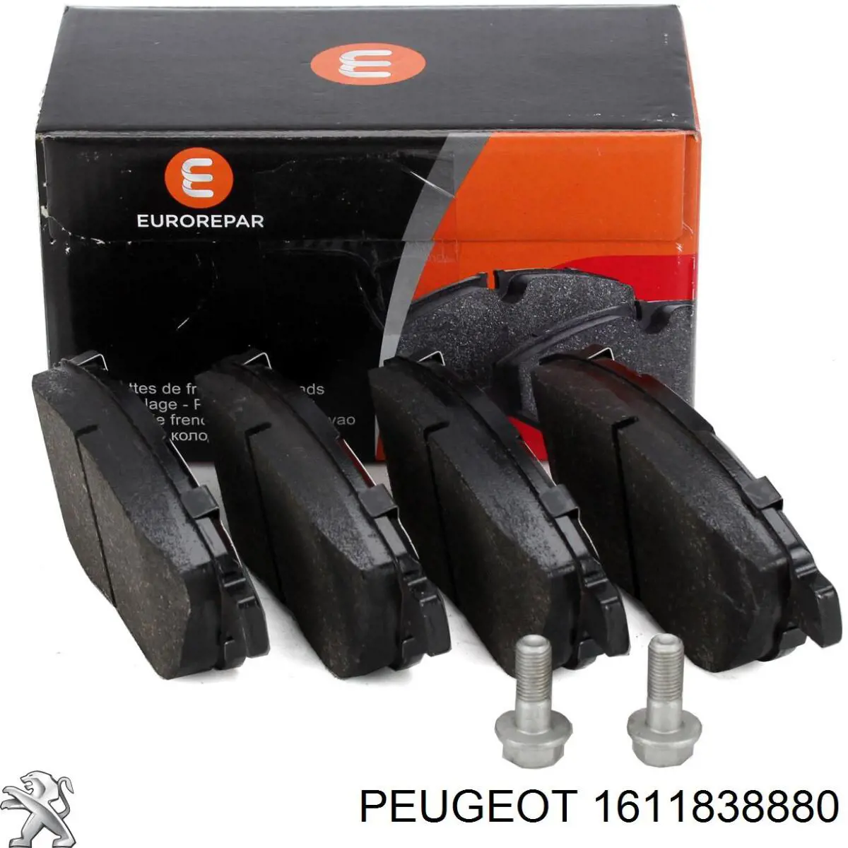 1611838880 Peugeot/Citroen колодки гальмівні передні, дискові