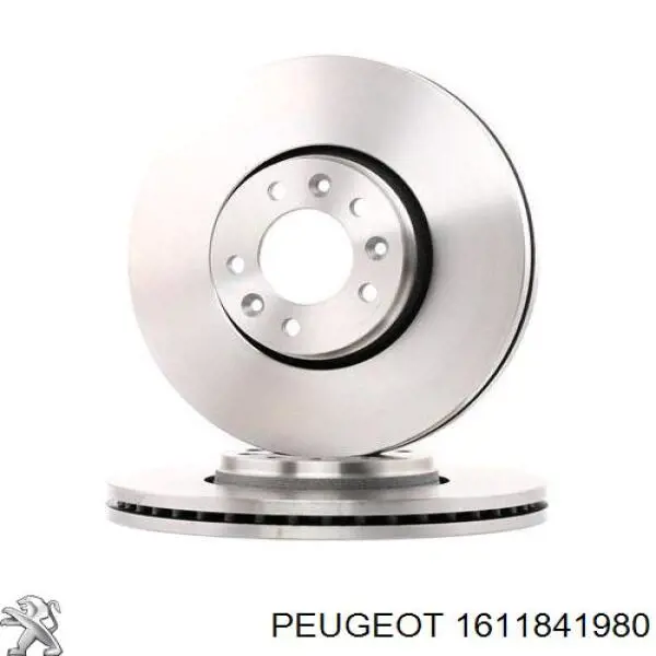 1611841980 Peugeot/Citroen диск гальмівний передній