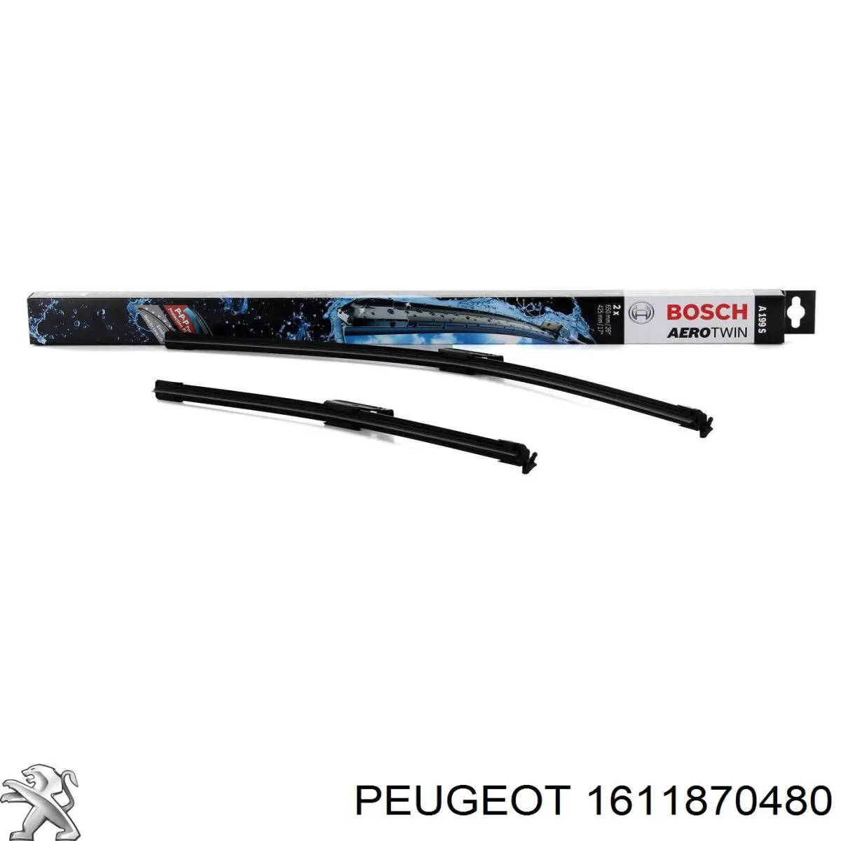 Щітки склоочисника 1611870480 Peugeot/Citroen