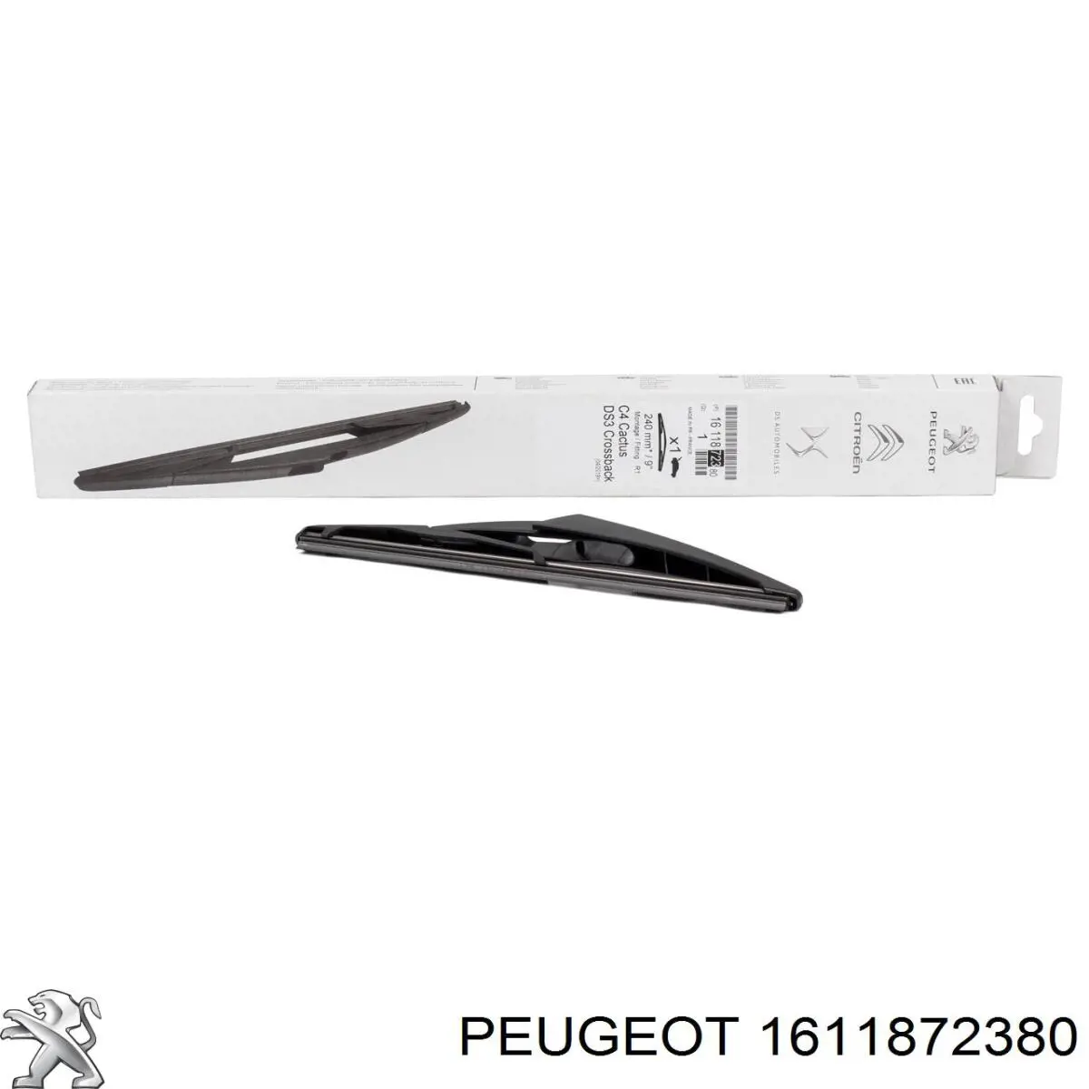 Щітка склоочисника заднього скла Peugeot/Citroen 1611872380 ціна, від 8.98 USD