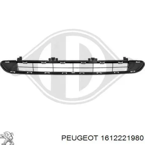 1612221980 Peugeot/Citroen Бампер передній в зборі