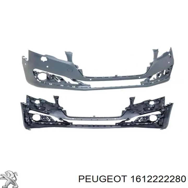 1612222280 Peugeot/Citroen Бампер передній в зборі