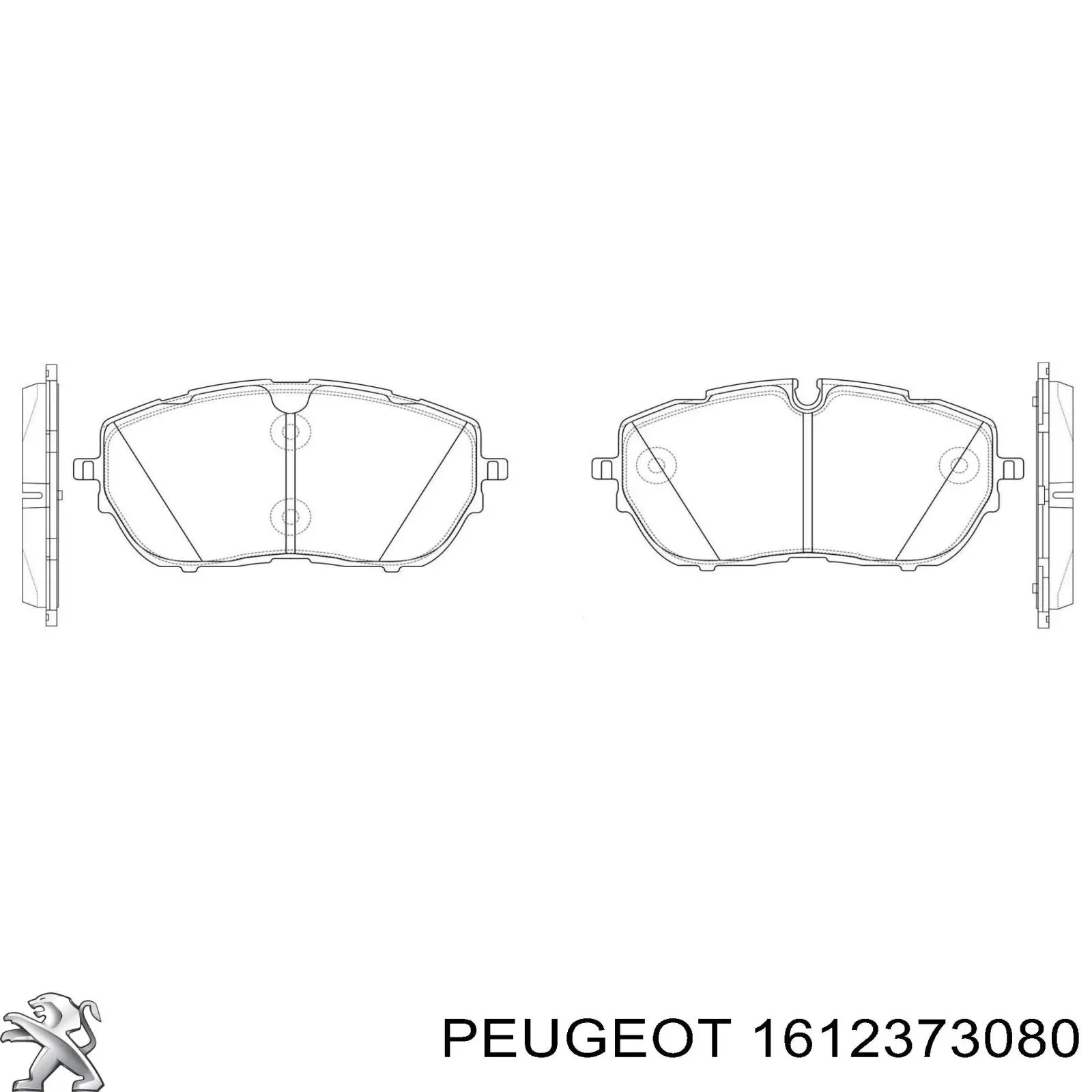 1612373080 Peugeot/Citroen Передні гальмівні колодки