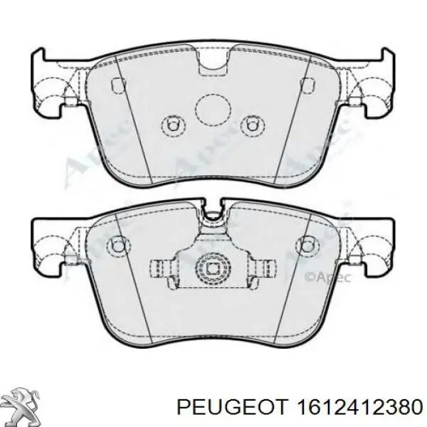 Гальмівні колодки Peugeot/Citroen 1612412380 ціна, від 42.33 USD