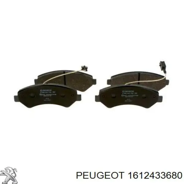 1612433680 Peugeot/Citroen Передні гальмівні колодки