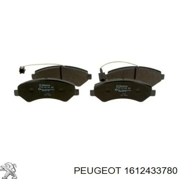 1612433780 Peugeot/Citroen колодки гальмівні передні, дискові