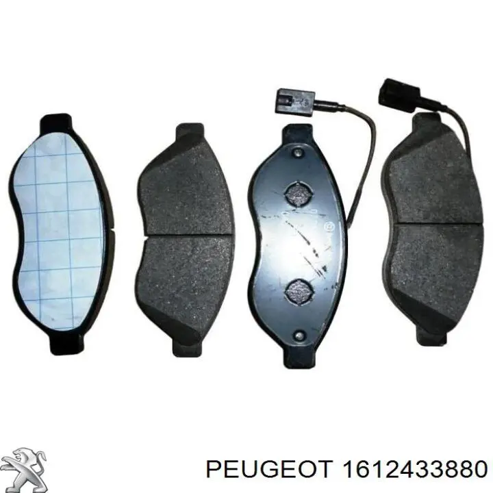 1612433880 Peugeot/Citroen колодки гальмівні передні, дискові