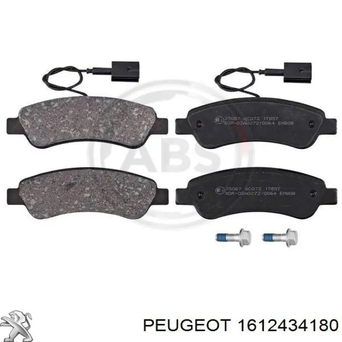 Задні гальмівні колодки Peugeot/Citroen 1612434180 ціна, від 29.79 USD