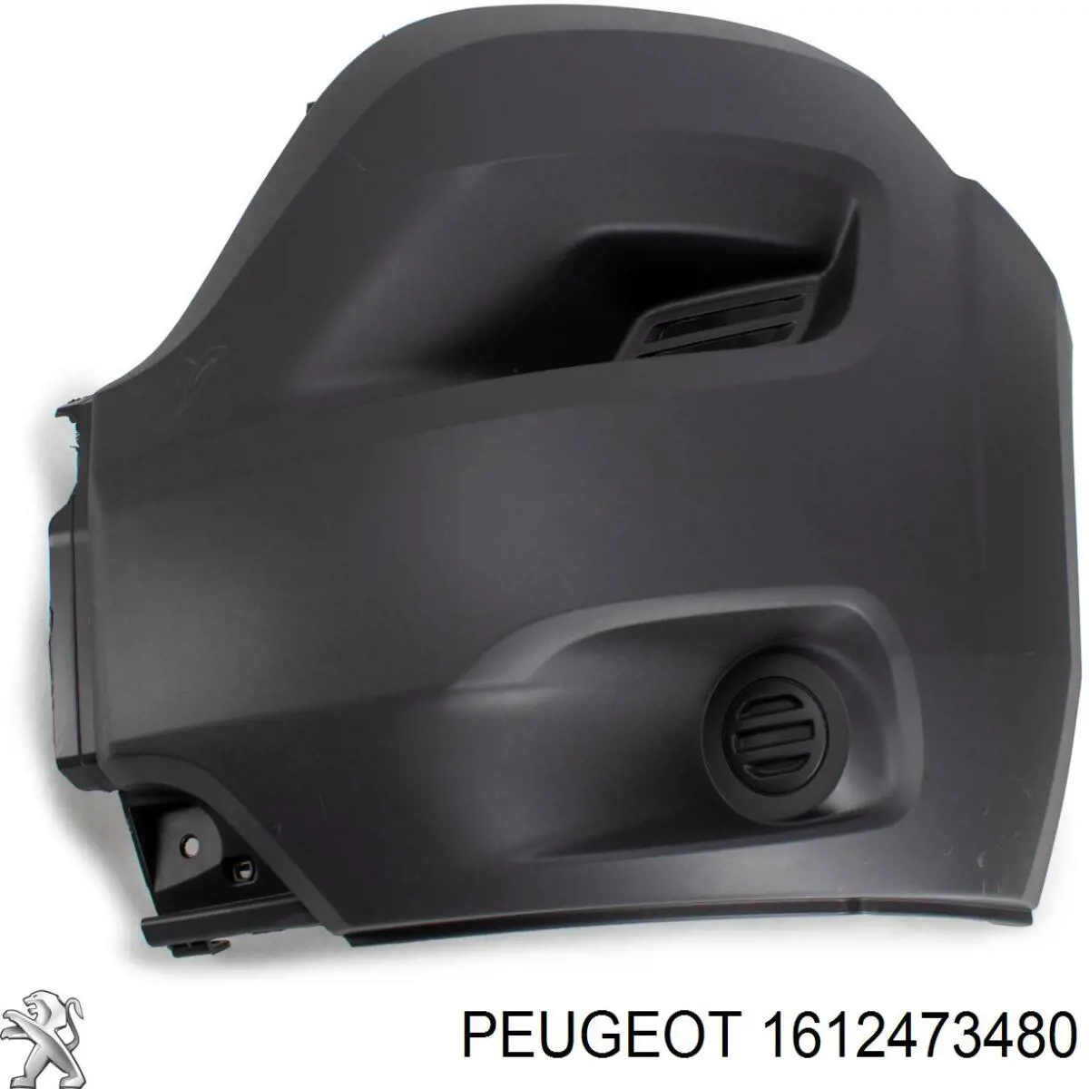 Бампер передній, ліва частина 1612473480 Peugeot/Citroen