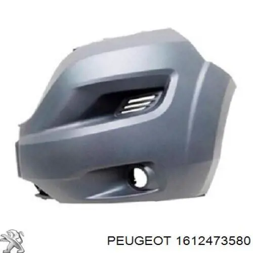 1612473580 Peugeot/Citroen бампер передній, ліва частина