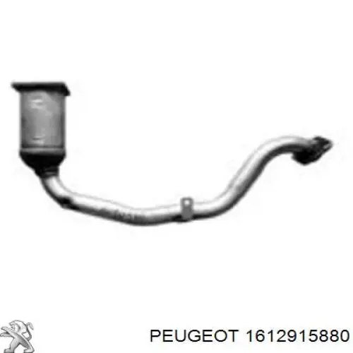 1612915880 Peugeot/Citroen конвертор-каталізатор (каталітичний нейтралізатор)