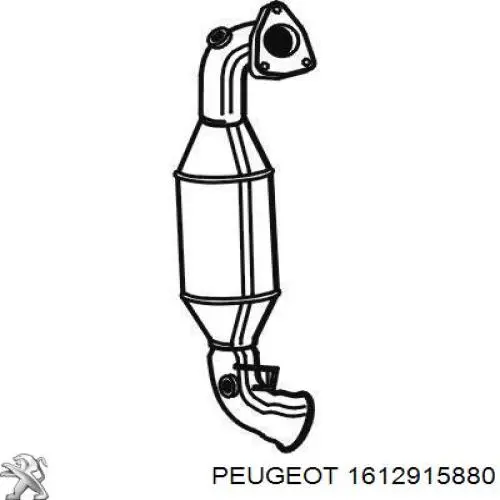 Купити 1612915880 Peugeot/Citroen Перетворювач відпрацьованих газів