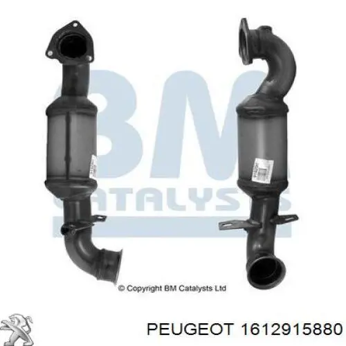 Купити 1706P8 Peugeot/Citroen Перетворювач відпрацьованих газів