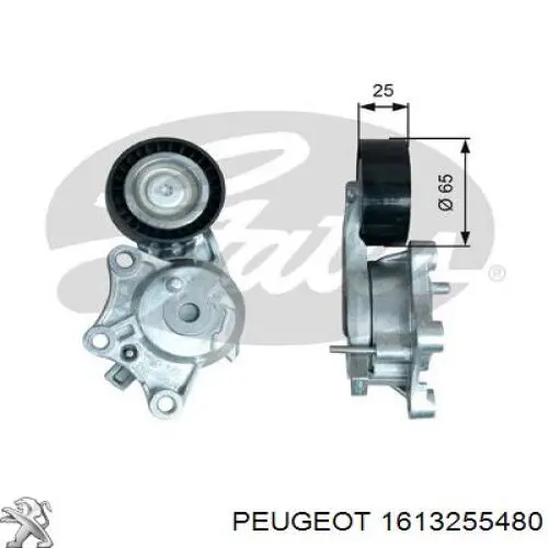1613255480 Peugeot/Citroen Натяжна планка поліклинового ременя