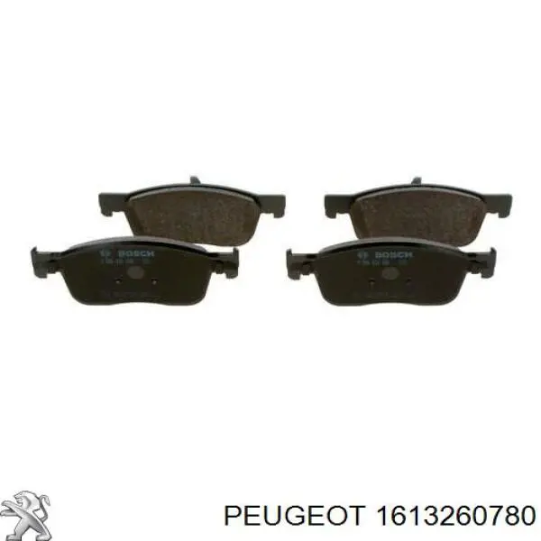 Купити 1613260780 Peugeot/Citroen Колодки гальмівні передні, дискові