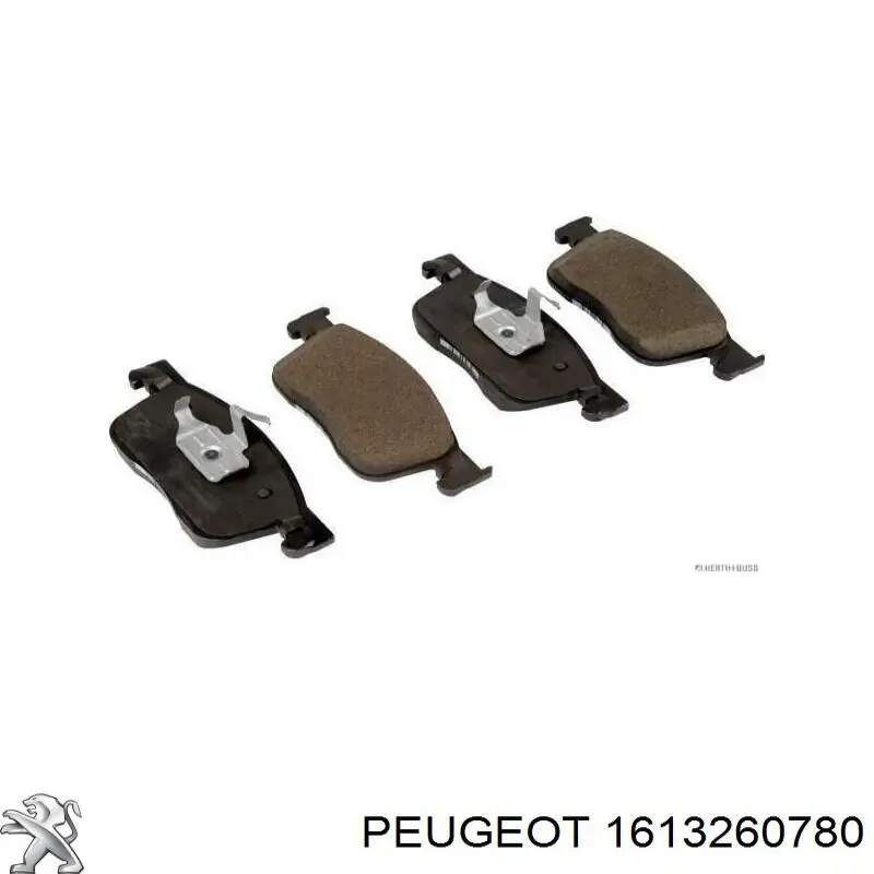 Передні тормозні колодки 1613260780 Peugeot/Citroen