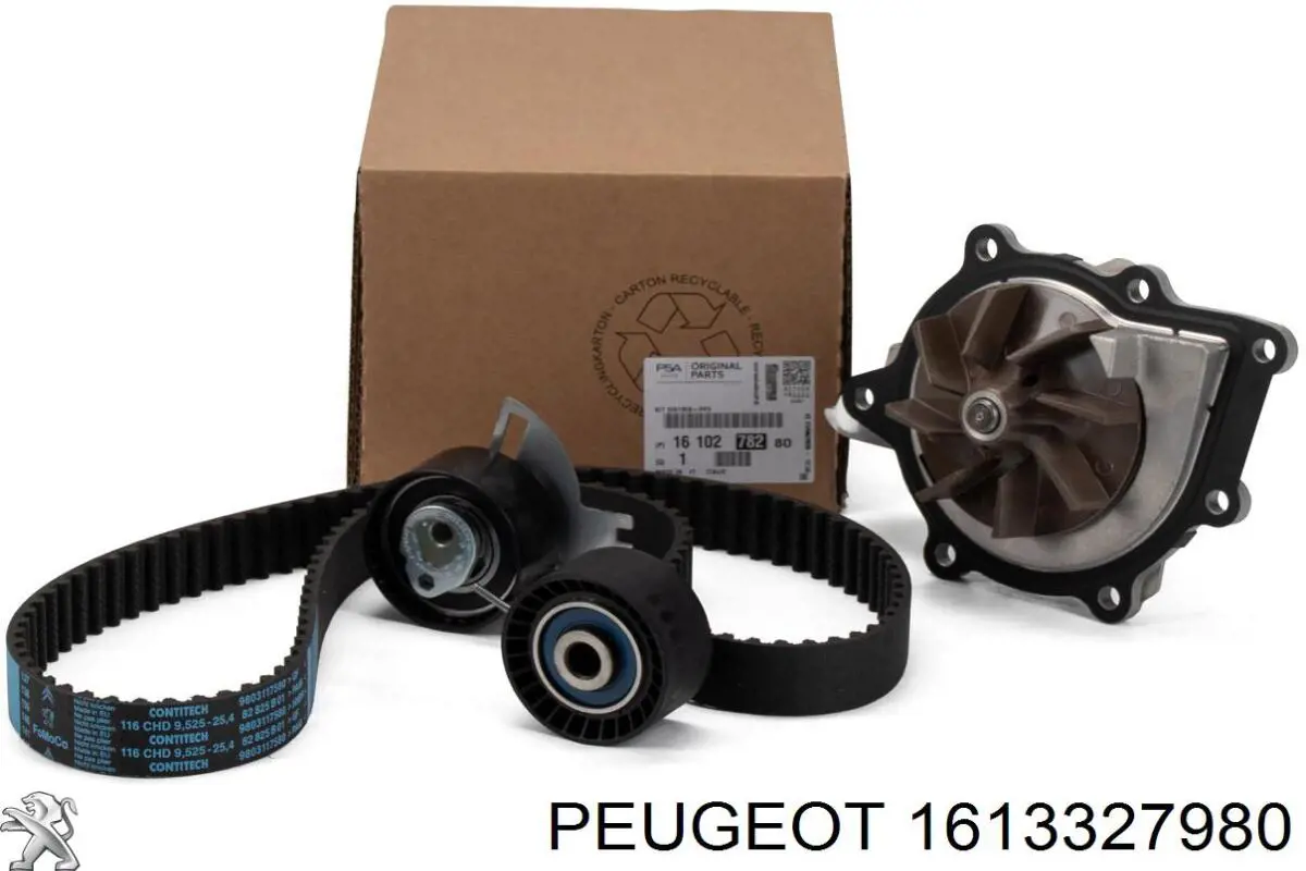 Комплект ГРМ Peugeot/Citroen 1613327980 ціна, від 144.50 USD