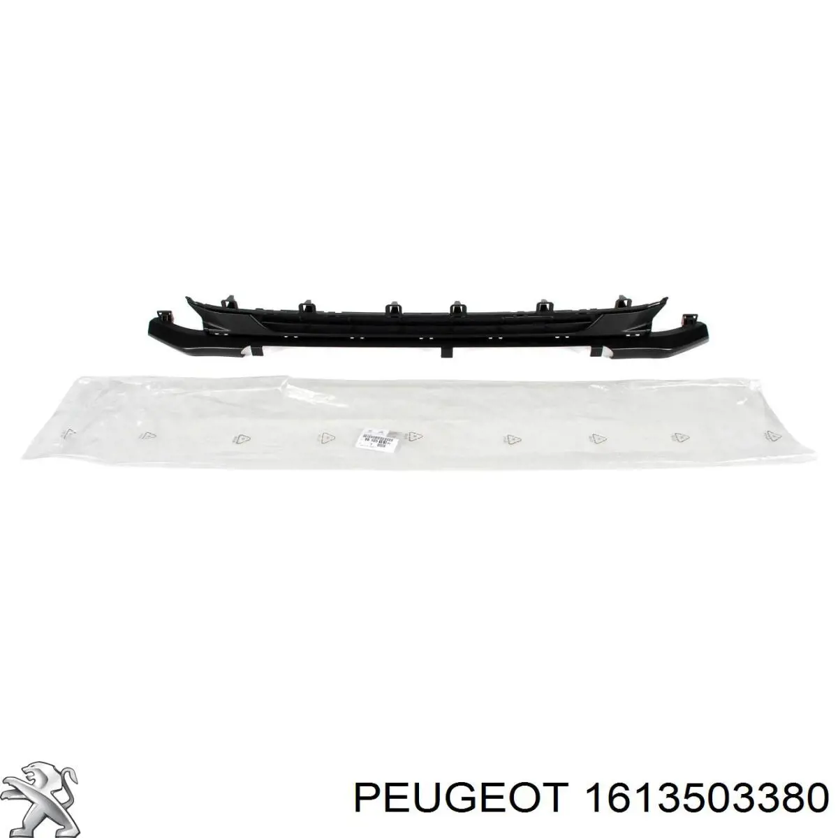 Купити 1613503380 Peugeot/Citroen Молдинг переднього бампера, правий