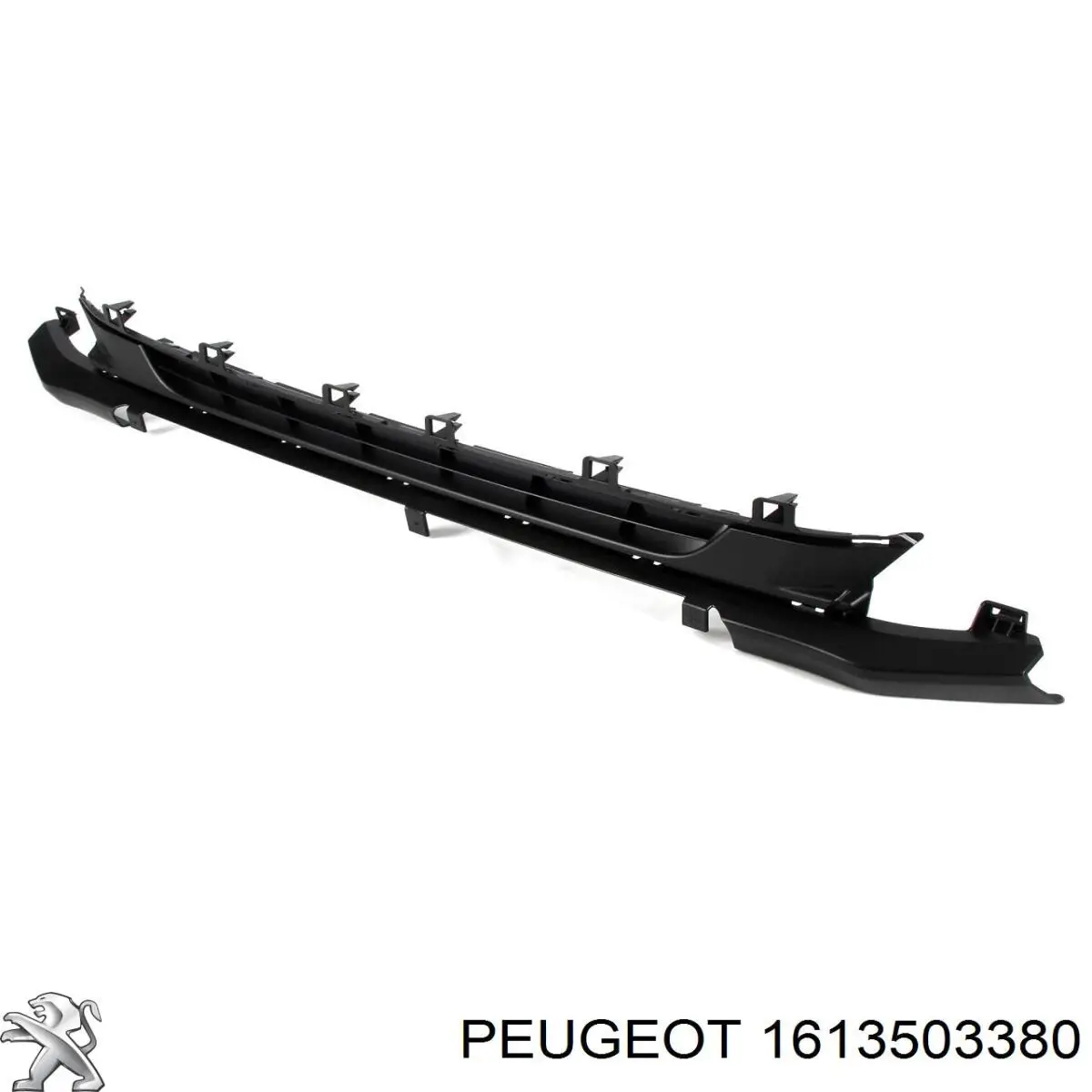 1613503380 Peugeot/Citroen Молдинг переднього бампера, правий