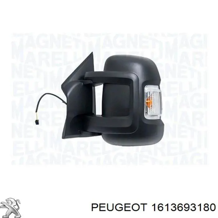 1613693180 Peugeot/Citroen Дзеркало заднього виду, ліве