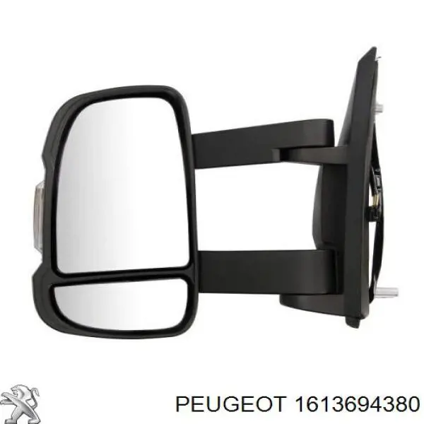 1613694380 Peugeot/Citroen дзеркало заднього виду, ліве